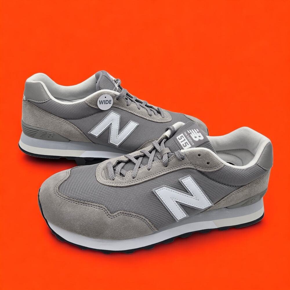 New Balance 515 (ML515GR3) Mens Sneakers Shoe Sz 14 Wide 4E Grey White Cushioned